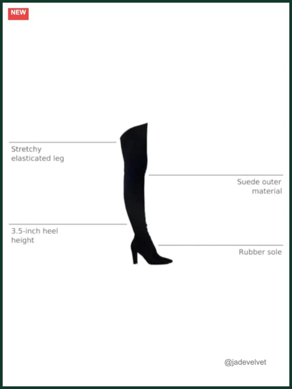 Women's Stretch Suede Chunky Heel Over-the-Knee Boots Thigh High